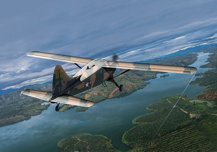 Miniwing Plastic MINI360 de Havilland Canada L-20A Beaver / in Vietnam War 1 kit boxed, 2 decal versions 1/144