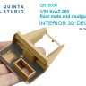 Quinta studio QR35036 Коврик напольный и брызговики для модели КрАЗ-260 (Takom)  1/35