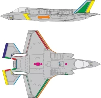 Eduard CX672 Mask F-35B RAM coating (TAM) 1/72