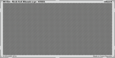 Eduard 00025 Mesh 6x6 Rhomb type STEEL