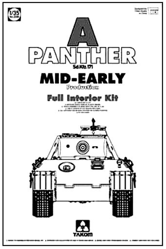 Takom 2098 Panther A mid-early production (full interior) 1/35