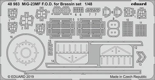 Eduard 48983 SET MiG-23MF F.O.D. for Brassin set (EDU)