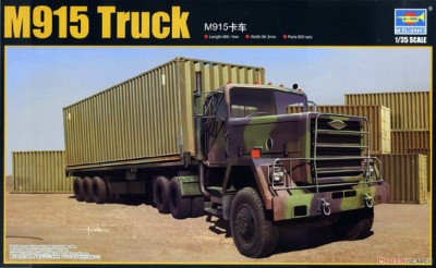 Trumpeter 01015 Тягач M915 с прицепом M872 и контейнером 40 т 1/35