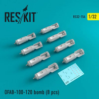 Reskit RS32-0156 OFAB-100-120 bomb (8 pcs.) 1/32