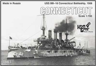 Combrig 70463 USS BB-18 Connecticut Battleship, 1906 1/700