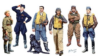 Master Box 3201 Знаменитые пилоты WWII (набор 1) 1/32