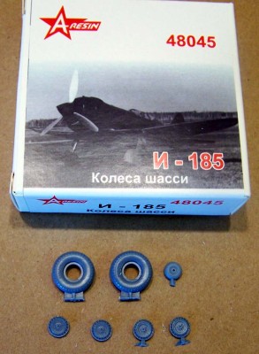 A-resin 48045 И-185 колеса шасси 1/48