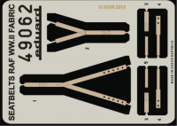 Eduard 49062 Seatbelts RAF WWII FABRIC