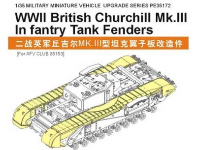 Voyager Model PE35172 WWII British Churchill Mk.III Infantry Tank Fenders (For AFV CLUB 35153) 1/35