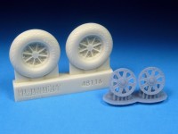 Barracuda Studios BCR48116 Vought F4U Corsair Postwar Tread Mainwheels 1/48