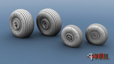 ЭВМ RS40005 Ми-24 Колеса шасси 1/35