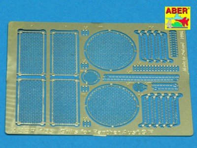 Aber 35G02 Grilles for Pz.Kpfw.V Panther Ausf.G/Ausf.F (designed to be used with Tamiya kits) 1/35