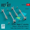Reskit 48375 R.550 'Magic-2' missiles (4 pcs.) 1/48