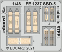 Eduard FE1237 SBD-5 seatbelts STEEL (REV) 1/48