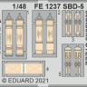 Eduard FE1237 SBD-5 seatbelts STEEL (REV) 1/48