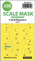 Art Scale 200-M32032 McDonnell F-4C/F-4D Phantom canopy frame paint masks (inside & outside) 1/32