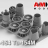 Amigo Models АМG 144-154 Двигатели Ту-154М Д-30КУ, 3 шт 1/144