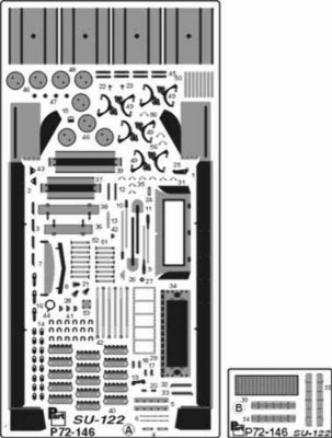 Part 72146 SU-122 for UM 1/72