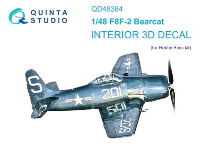 Quinta Studio QD48384 F8F-2 Bearcat (Hobby Boss) 1/48
