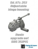 Sbs Model 35045 Sd.Kfz.251 Adjustable Hinge Housing (2 pcs.) 1/35