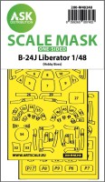 Art Scale 200-M48248 Consolidated B-24J Liberator canopy frame paint mask (outside only) 1/48