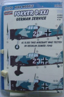 Kora Model C7270 Fokker D.XXI Conv.Set (German service) 1/72