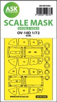 Art Scale 200-M72092 North-American/Rockwell OV-10D wheels and canopy frame paint mask (inside and outside) 1/72