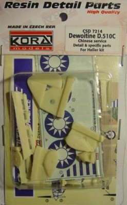 Kora Model CSD7214 Dewoitine D.510C Detail set&amp;decal (China) 1/72