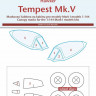 Peewit M144034 Canopy mask Hawker Tempest Mk.V (MARK 1 M.) 1/144