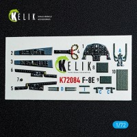 Reskit K72084 F-8E Crusader - interior 3D (ACAD) 1/72