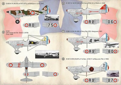 Print Scale 72-408 Dewoitine D.500/D.501 - part 1 (wet decals) 1/72