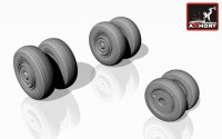 Armory ARAW48018 Sukhoi Su-24 Fencer wheels, late 1/48