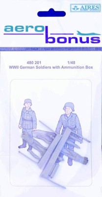 Aerobonus 480201 German WWII Soldiers with ammunition box 1/48