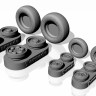 Armory ARAW48501A Panavia Tornado wheels with weighted tyres type "a" 1/48