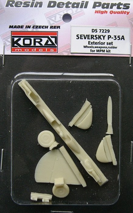Kora Model DS7229 Seversky P-35A Exterior Set (MPM) 1/72
