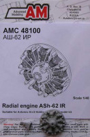 Advanced Modeling AMC 48100 Radial engine ASh-62 IR (for An-2) 1/48