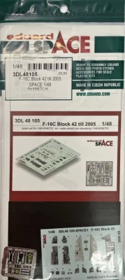 Eduard 3DL48105 F-16C Block 42 till 2005 SPACE (KIN) 1/48