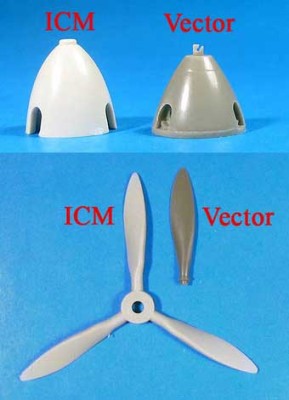 Vector VDS48-027 Yak-7/9 проп. и кок 1/48