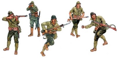 Italeri 06170 II Мировая. Японская пехота. 1/72