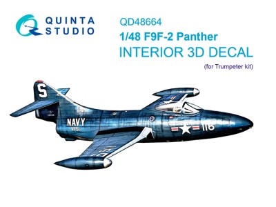 Quinta studio QD48664 F9F-2 Panther (Trumpeter) 1/48