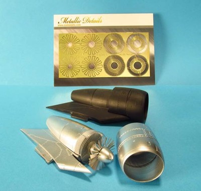 Metallic Details MD4831 S-3A Viking. Engines (Italeri) 1/48