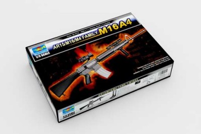 Trumpeter 01915 Американский Автомат AR15/M16/M4 M16A4 1/3