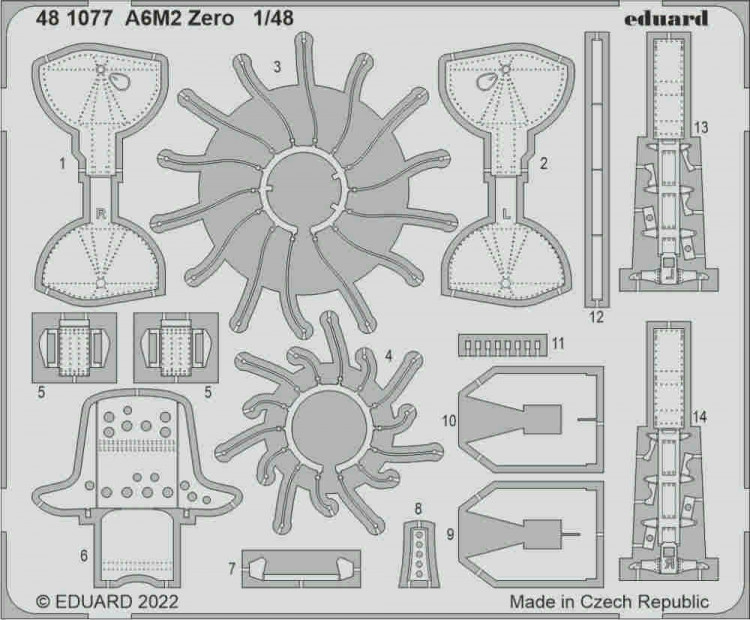 Eduard 481077 SET A6M2 Zero (EDU) 1/48