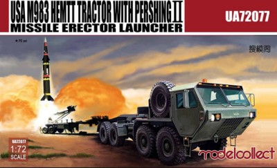 Modelcollect UA72077 M983 HEMTT Tractor with Pershing II 1/72
