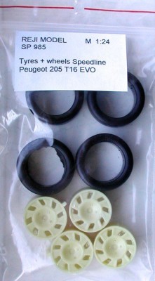 Reji Model 985 Disks+pneu Speedline / Peugeot 205 T16 EVO 2 1/24