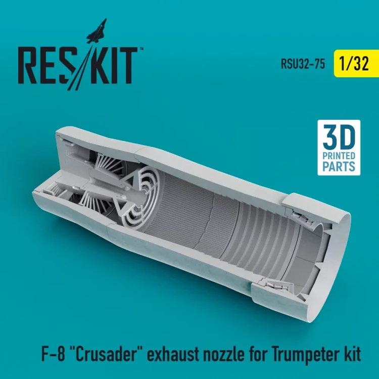 Reskit RSU32-075 F-8 'Crusader' exhaust nozzle (TRUMP) 1/32