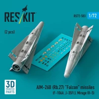 Reskit 72503 AIM-26B (Rb.27) 'Falcon' missiles (2 pcs.) 1/72