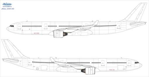 Ascensio 333-001 Airbus A330-300 (Аэрофлот Российские Авиалинии) 1/144
