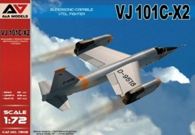 A&amp;A Models 7202 Экспериментальный истребитель VJ101C-X2, Германия 1/72