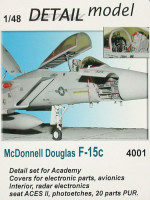 Detail Model DETMO4001 1/48 McDonnell Douglas F-15C detail set (ACAD)